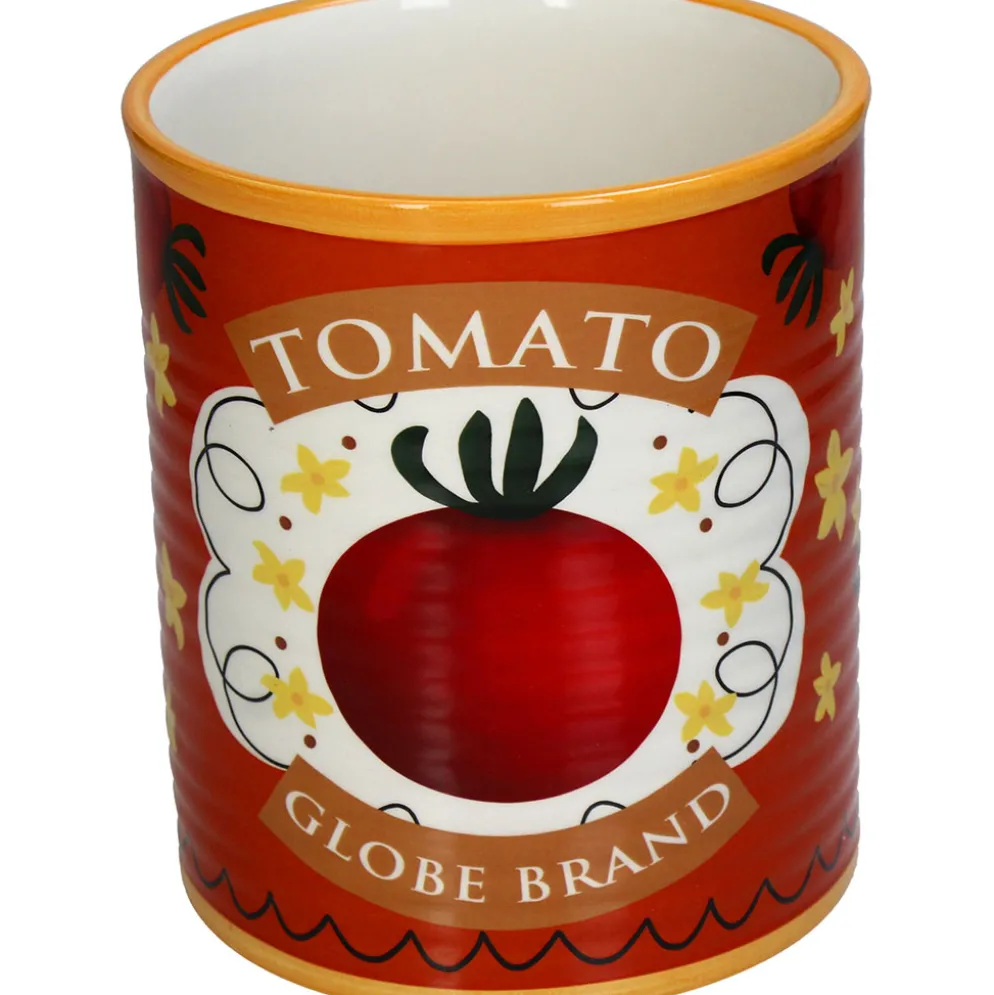 Cache-pot tomate dolomite multi 13x13x16cm