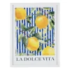 Cadre déco dolce vita citron multicolore 32x42cm