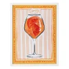 Cadre déco spritz rose et terracotta 32x42cm