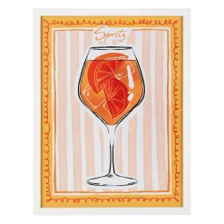 Cadre déco spritz rose et terracotta 32x42cm