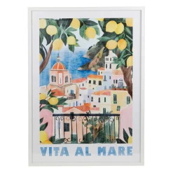 Cadre déco "Vita al mare" village 52x72cm - Gallery