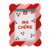 Cadre photo en céramique rose 14x20cm - Elvira