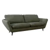 Canapé convertible Bultex 3 places Axel - Tissu Chenille - Perfect Harmony Kaki