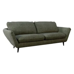 Canapé convertible Bultex 3 places Axel - Tissu Chenille - Perfect Harmony Kaki