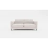 Canapé fixe 3 places Gustave - Tissu Chenille - Perfect Harmony Ecru