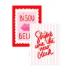 Carnets de poche A6 x2 rose et rouge 36 pages