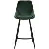 Chaise de bar en velours vert h67cm - Ben
