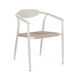 Chaise de jardin en aluminium gris - Linares