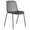 Chaise de Jardin en plastique noir - Briana