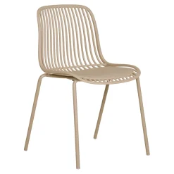 Chaise de jardin en plastique sable - Briana