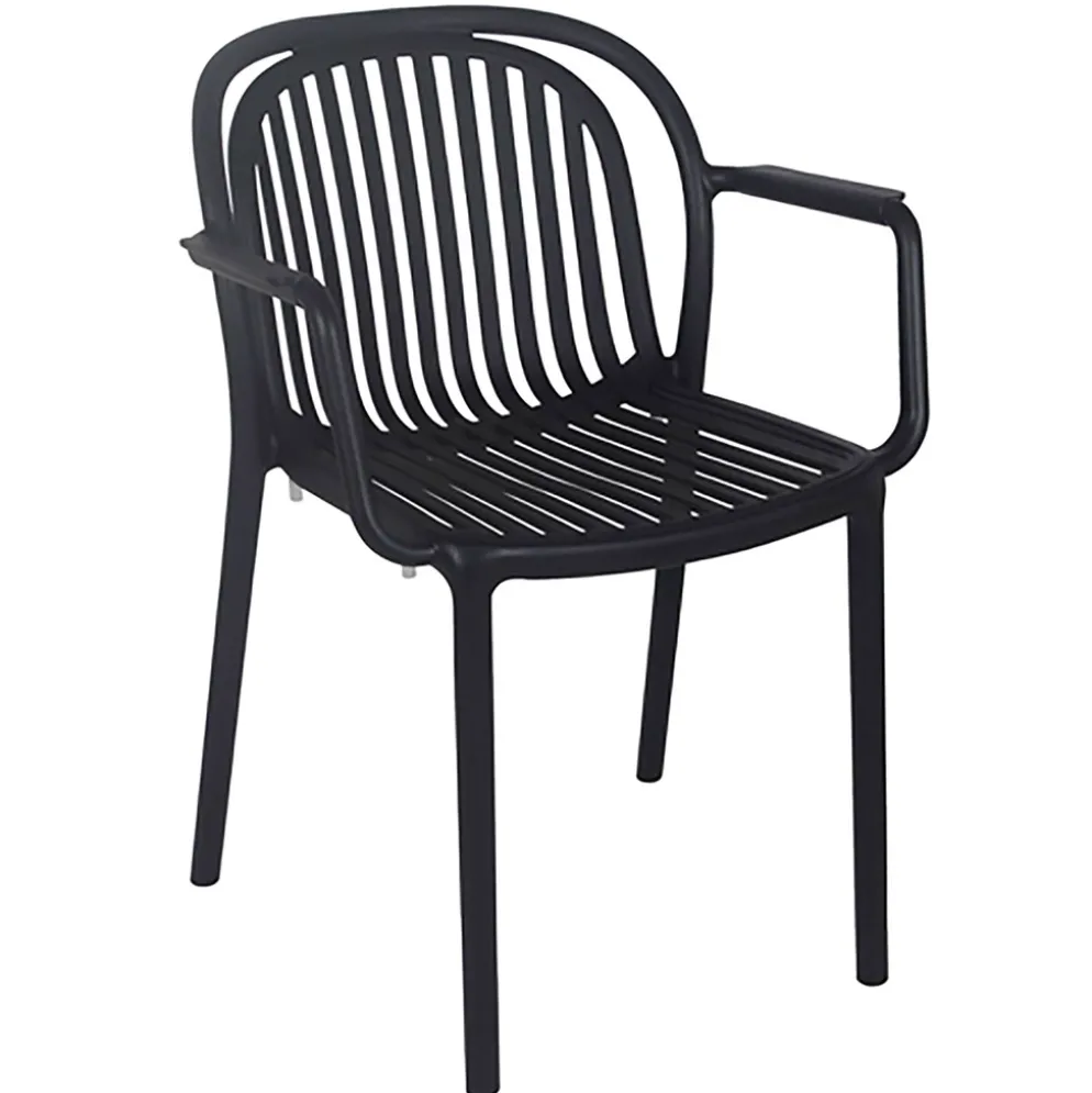 Chaise de jardin noir - Cortes