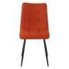 Chaise de salle à manger en tissu matelassé terracotta - lilly