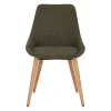 Chaise de salle à manger en tissu kaki - Ben