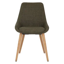 Chaise de salle à manger en tissu kaki - Ben