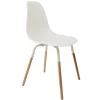 Chaise de salle à manger scandinave blanc - Phebee