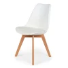 Chaise salle à manger scandinave blanc - Samantha