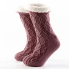 Chaussettes en acrylique violet taille adulte - Ellis