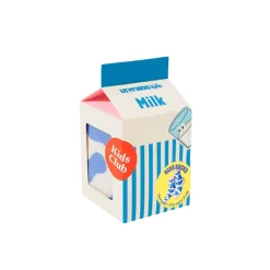 Chaussettes enfant en coton brique de lait