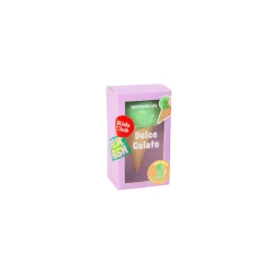 Chaussettes enfant en coton glace verte