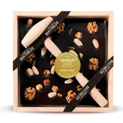 Chocolat a casser noir fruits secs 350g