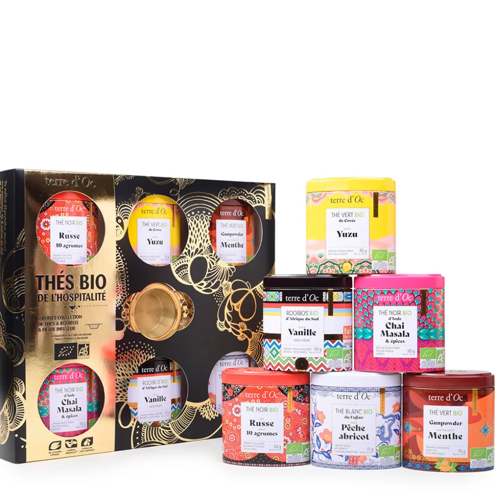 Coffret 6 thes hospitalite - bio