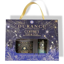 Coffret cadeau parfum d'ambiance 100ml et bougie parfumée 180g au pied du sapin