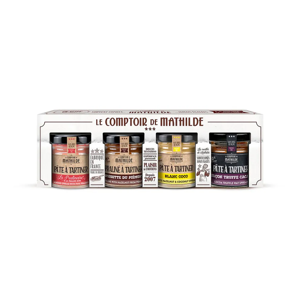 Coffret de 4 pates à tartiner les mathildettes