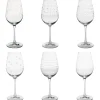 Coffret de 6 verres à pied en cristallin 35cl - Graphik