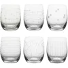 Coffret de 6 verres transparent 30cl - Graphik