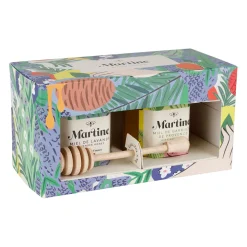 Coffret de miel de lavande et de garrigue 2x250g