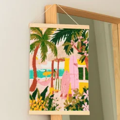 Coffret diamond painting sur toile surfboards 30x40cm