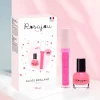 Coffret DUO gloss et vernis pour enfant rose - Rubis