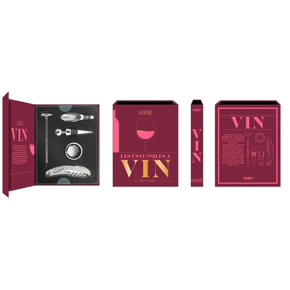 Coffret les essentiels du vin 5 pièces