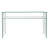 Console 1 étagère en verre trempé - Adela