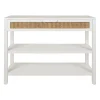 Console 2 étagères en sapin blanc - Adela