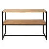 Console en acacia et pieds en fer noir - Brooklyn
