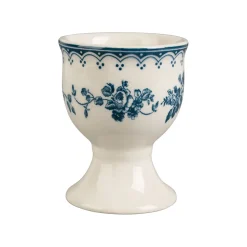 Coquetier en faïence bleu ancien - Faustine