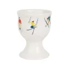 Coquetier skieur en faïence blanc - Collection