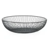 Corbeille à fruit en métal noir d28cm