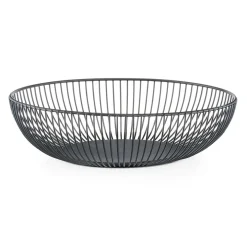 Corbeille à fruit en métal noir d28cm