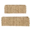 Corbeilles x2 rectangulaire en jonc de mer - borneo
