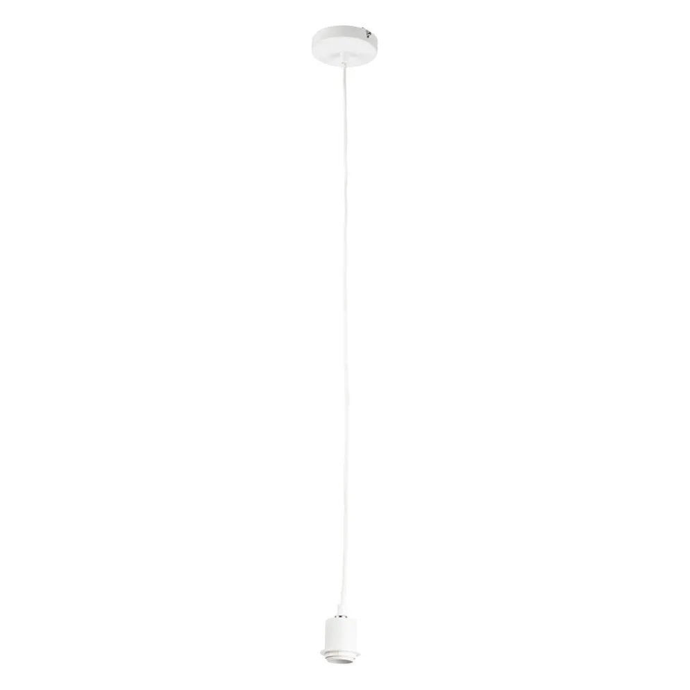 Cordon électrique pour suspension en tissu blanc E27 1M