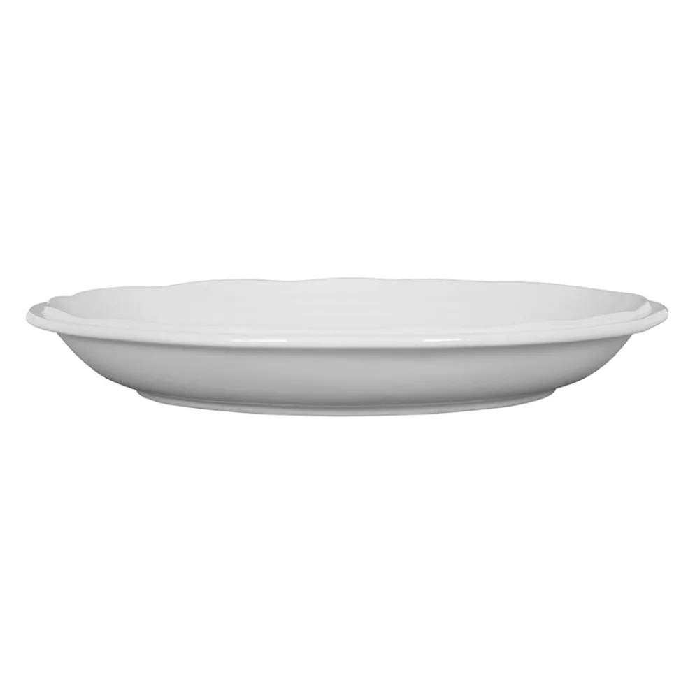 Coupe en faïence blanc d39cm - Darcy