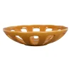 Coupe en grès moutarde moucheté d28cm - Organic