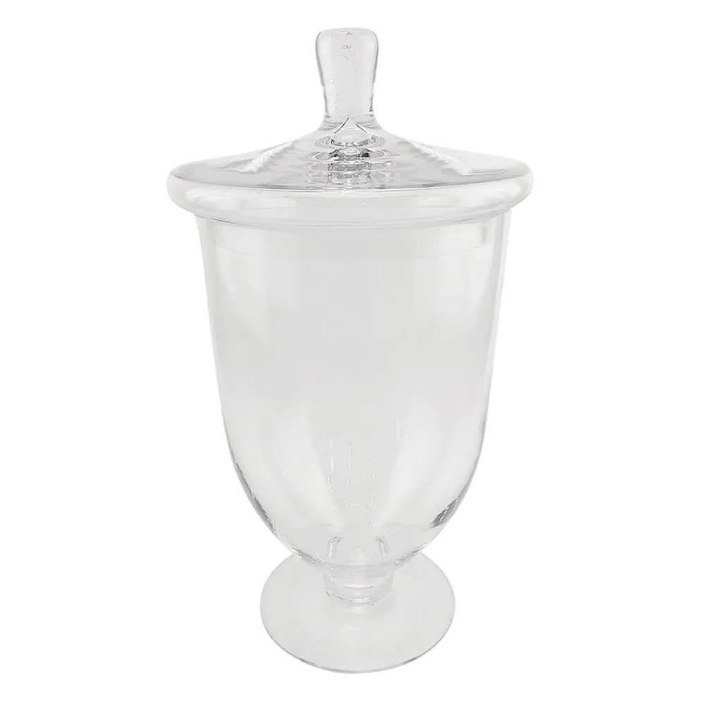 Coupe sur pied en verre avec couvercle d21cm - Eloise
