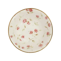 Coupelle en faïence rose et doré d15cm - Rose