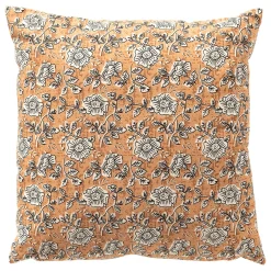 Coussin carré en coton corail 45x45cm - Julita