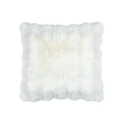 Coussin carré en tissu écru 45x45cm - Nebraska