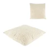 Coussin en tissu beige 45x45cm