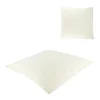 Coussin en tissu bouclette blanc cassé 45x45cm